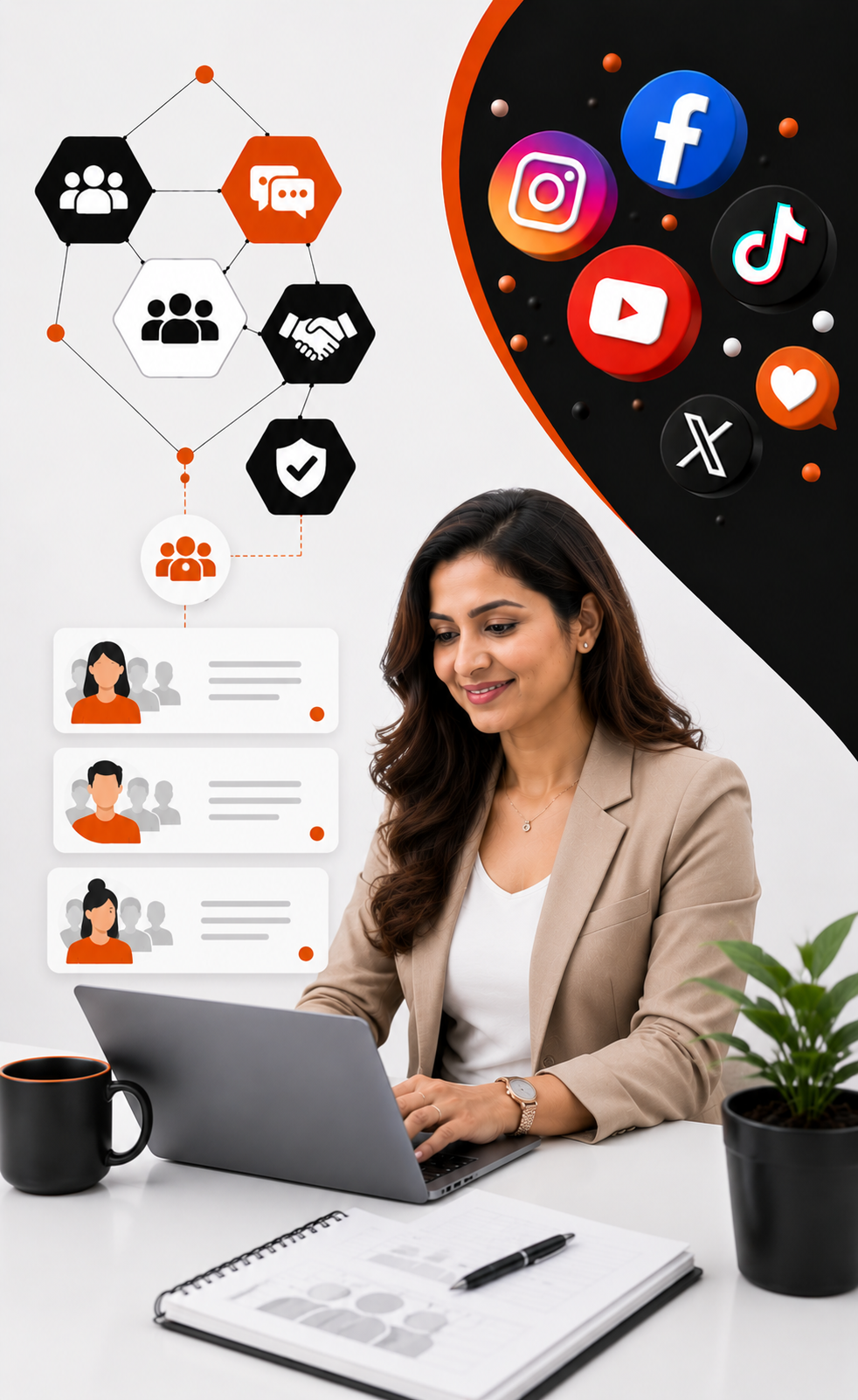 Social media community management and audience engagement