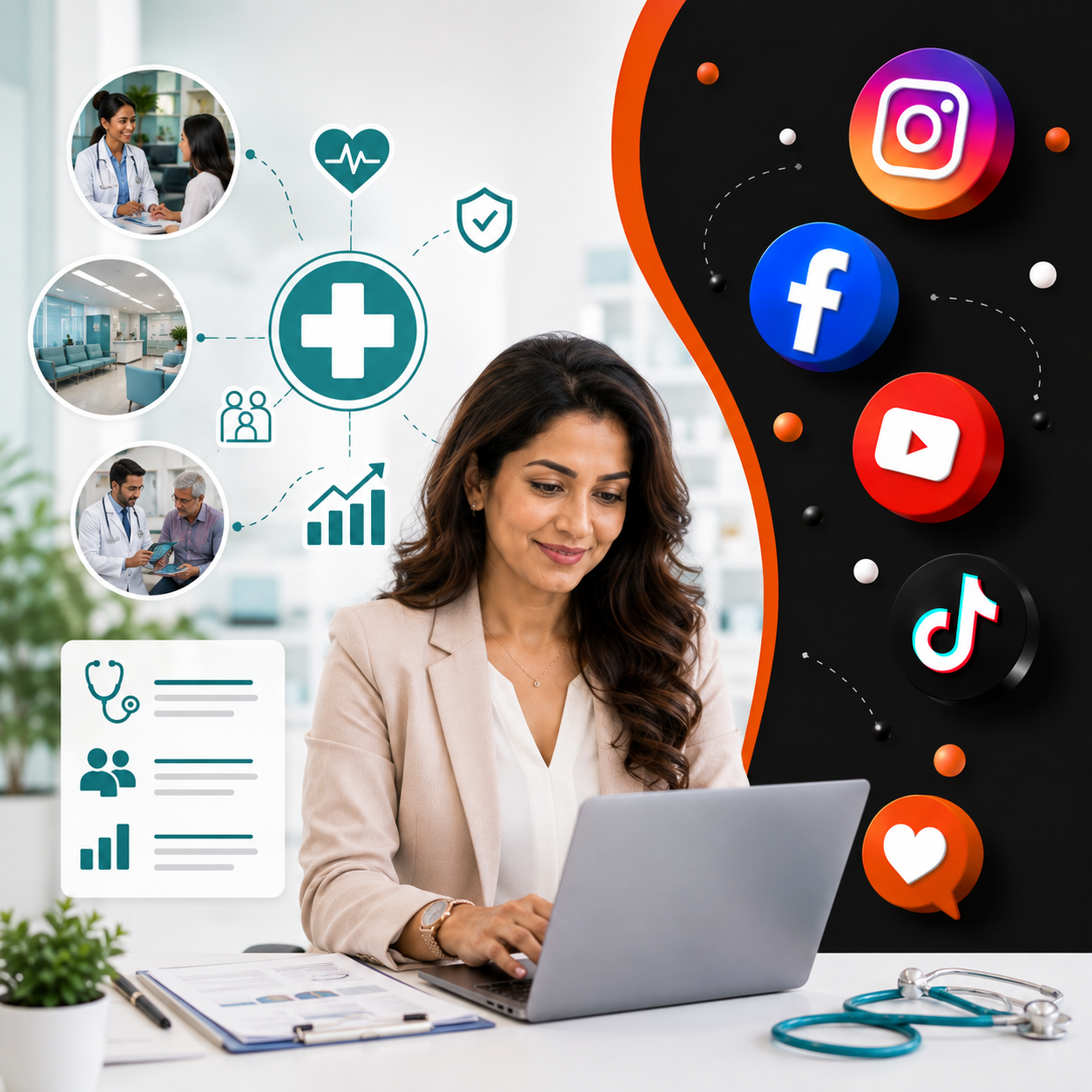 Social media marketing for healthcare businesses and clinics