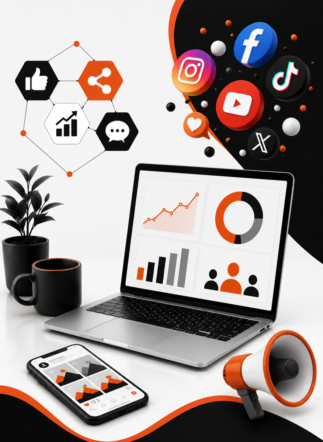 Social media content marketing campaign example